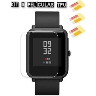 3 Películas Tpu Smartwatch Amazfit bip, Y68, D20, D13, B57, B58, Iwo, P70, P80