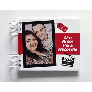 Mini álbum de fotos Scrapbook namorados romântico para polaroid personalizado