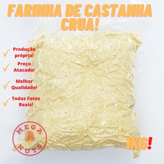 Farinha Castanha de Caju 1kg Crua Natural (Branca) - Low Carb!