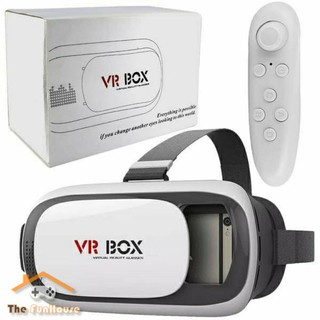 Óculos VR Box Realidade Virtual RV 3D + Controle Bluetooth