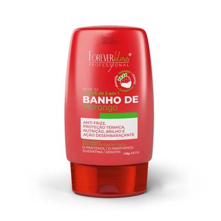Banho de Verniz Morango Kit Máscara + Shampoo + Leave-in Forever Liss Tratamento Brilho e Hidratação (4)