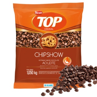 Gotas de Chocolate Ao Leite Forneável (NÃO DERRETE) Confeito Chipshow Top Harald 1,050 kg l ENVIO IMEDIATO