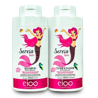 Eico Kit Infantil Sereia Shampoo + Condicionador 450ml