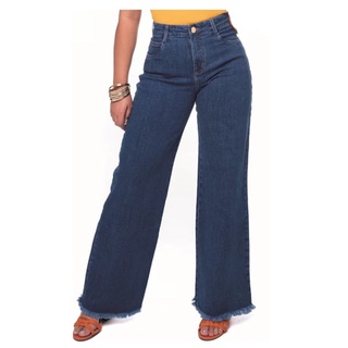 Calça Jeans Feminina Wide Leg Qualidade Top