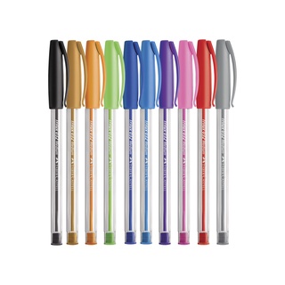 Caneta Esferográfica Trilux Colors 1.0mm - Faber-Castell - canetas Pastel Neon colorida, 1 unidade