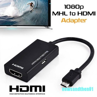 | C | Cabo Adaptador Micro Usb 2.0 Para Hdmi Hdtv Tv Hd Para Celular Samsung Lg S7