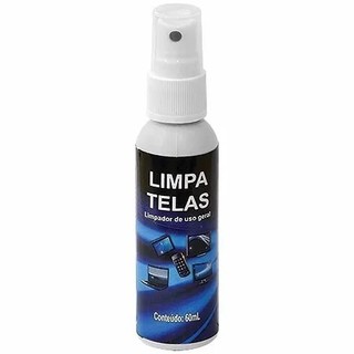 Limpa Telas Clean Monitor Celular Tv Notebook 60ml Implastec remove manchas e poeira