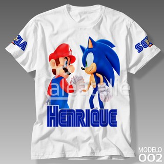 Camiseta Sonic Festa Aniversario Infantil Adulto Personalizada (3)