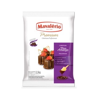 Gotas Chocolate Meio Amargo Fracionado 2,1kg Mavalerio
