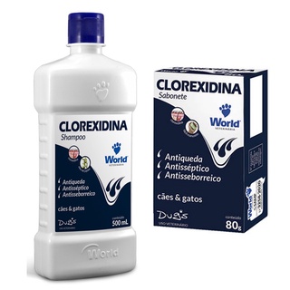 Kit 01 Sabonete Clorexidina Dugs 80 gr + 01 Shampoo Clorexidina Dugs 500 ml (1)