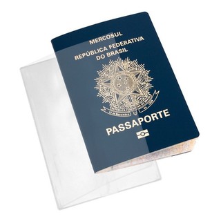 Capa Transparente Para Passaporte Kit Com 2 Capas