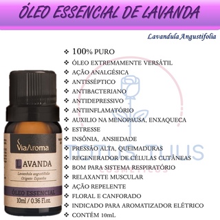 Kit Óleo Essencial De Lavanda + Eucaliptus Globulus Via Aroma (3)
