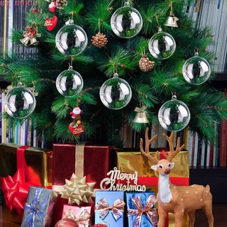 10X Bola Clara Bauble Esfera Preenchível Decoração De árvore De Natal Decorações De Natal (6)