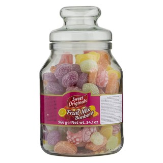 Sweet Originals Fruit Mix - Balas de Frutas Sortidas - Importado da Alemanha - 966g com pote de vidro (1)