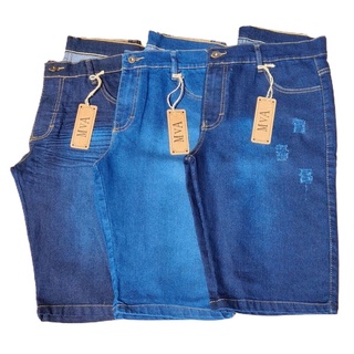 Bermuda Jeans Masculina Lycra Elastano Promoção Barata Atacado Direto da Fabrica
