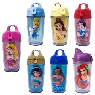 Garrafa Garrafinha Squeeze de Água Plástica Anti-Impacto das Princesas Disney Para academia/luxo Personalizada 360ml