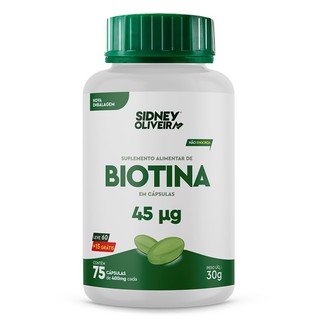 Biotina 75 capsulas Sidney Oliveira