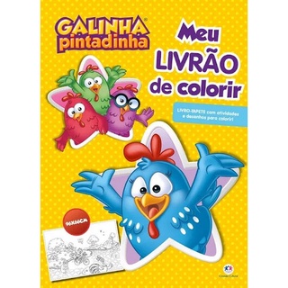 Livro-Tapete - Meu Livrão de Colorir - Galinha Pintadinha