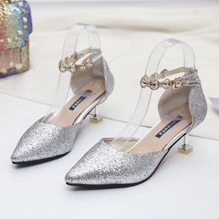 Sapatos De Salto Fino Cristal Princesa Vestido De Casamento Das Mulheres 2021 Sapatos De Casamento Sapatos De Salto Alto