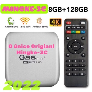 8GB + 128GB + 4K Q96 Mini+ H . 265 Top Box Set Amlogic S905L Quad Core mini TV Android 10.1