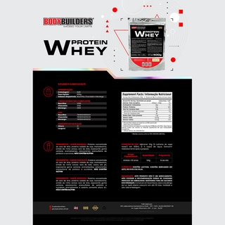 Kit Whey Protein 500g Bau + BCAA 4.5 100 gr + Creatine 100g + Coqueteleira – Bodybuilders (3)