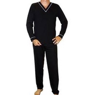 Pijama Longo De Frio Inverno Liso Masculino Manga Comprida e Calça Longa Atacado e Revenda