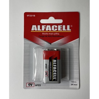 Pilha Bateria Alfacell 9v