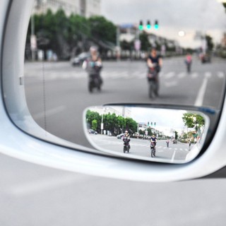 2 Pcs Car Espelho Convexo Grande Angular Ponto Cego Espelho De Estacionamento Auto Vista Traseira Da Motocicleta Ajustável Espelho Carro 360 Graus (1)