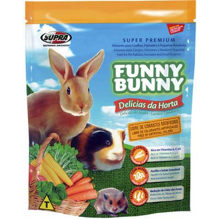 Ração Supra Funny Bunny Delícias da Horta Pequenos Roedores 500g (1)