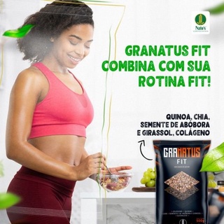 Granola Granatus Fit Natus Fit 500 gr Light (Colágeno, Quinoa, Chia, Semente de Abóbora e Girassol, Sucralose) (3)