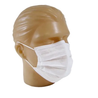 Máscara Cirúrgica Tripla com Elástico Branco Preto Rosa Azul Cartucho c/50 Unidades