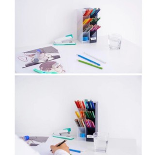 Papelaria Organizador porta lapis caneta pinceis de maquiagem mesa escritorio penteadeira otimiza espaço (3)