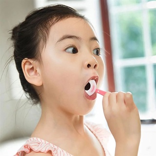 Bluevelvet1 2-12 Anos Escova De Dentes De Silicone Com Cabo Para Crianças / Escova De Dentes Infantil / Multicolorido (8)