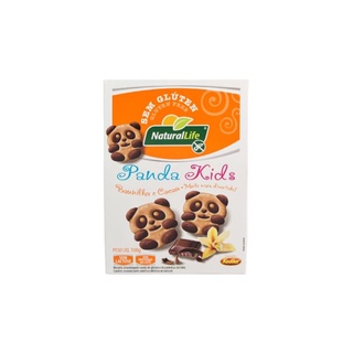 Biscoito Panda Kids Baunilha e Cacau Sem Glúten/Lactose 100g Natural Life
