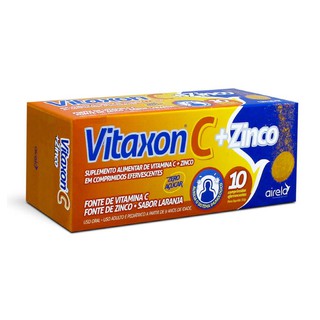 Vitamina C 1g + zinco - Vitaxon Zinco 10 Comprimidos efervescentes Envio imediato