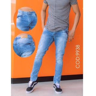 calça azul clara jeans masculina slim - calça jeans slim
