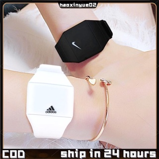 【Enviado em 24 Horas】 Nike Y68 Relógio de Pulso Esportivo Lazer Eletrônico Digital com LED Borracha para Estudantes Unisex Waterproof