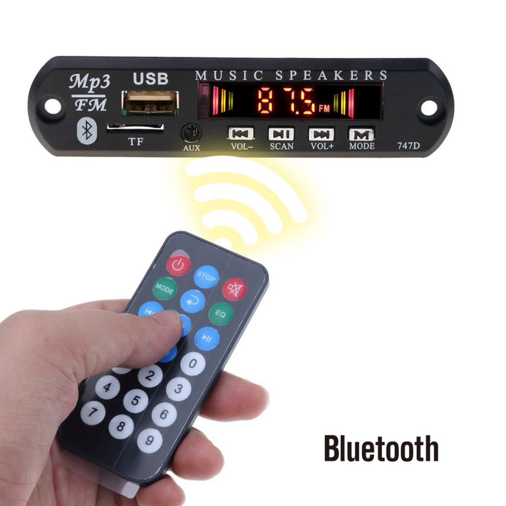 Veículo 3.5 Milímetros Wma Aux Audio 5 V 12 V Bluetooth Mp3 Decodificador Usb Receptor De Áudio Do Carro Kit (1)