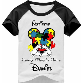Camiseta Autismo Personalizada com Nome Infantil ou Adulto (3)