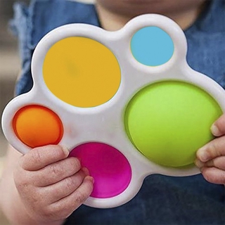Brinquedo sensorial de silicone para bebê Tiktok Baby Sensory Simple Dimple Toys