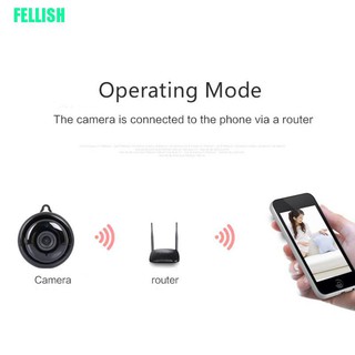 (Fel) Mini Câmera Wifi 1080p Sem Fio / Câmera De Vigilância V380 Pro (7)