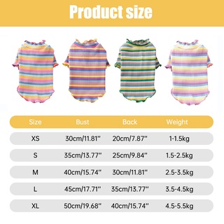 Pet Dog Clothes Dog Cat Striped T-Shirt Puppy Clothing For Small Dog Cat (4)