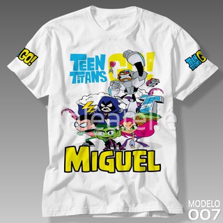 Camiseta Jovens Titans Festa Infantil Adulto Personalizada (8)