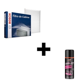 Kit filtro de ar condicionado com higienizador orbi Onix 1.0 1.4 2013 a 2021