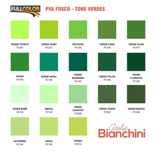 Tinta PVA Fosca 100ml para artesanato MDF Fullcolor Tons Azuis e Verdes (6)