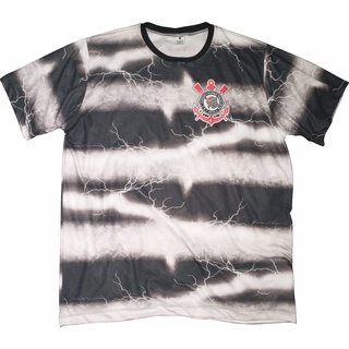 Camisa do Corinthians listrada com raios