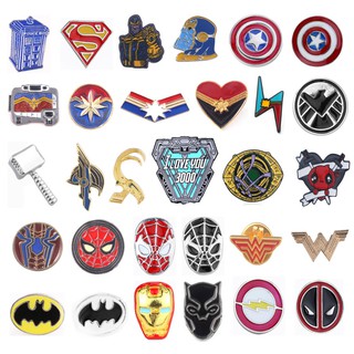 Broche Super-Homem Marvel / Homem De Ferro / Homem Aranha / Homem Aranha / Deadpool / Dc / Bat / Mulher Maravilha (1)