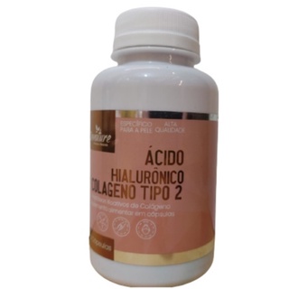 Acido Hialuronico Colageno Tipo 2 100 cápsulas Pele Firme Com Vitamina C 1 frascos Denature (1)