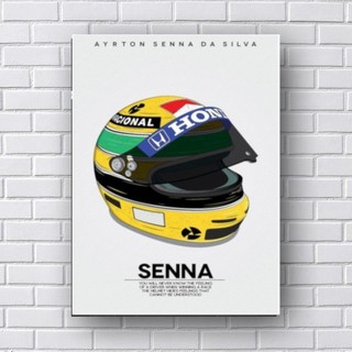Placa Decorativa Ayrton Senna - Formula 1