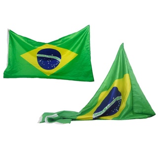 Bandeira do brasil grande poliéster dupla face com ilhos pra paredes sacadas mastros decoração